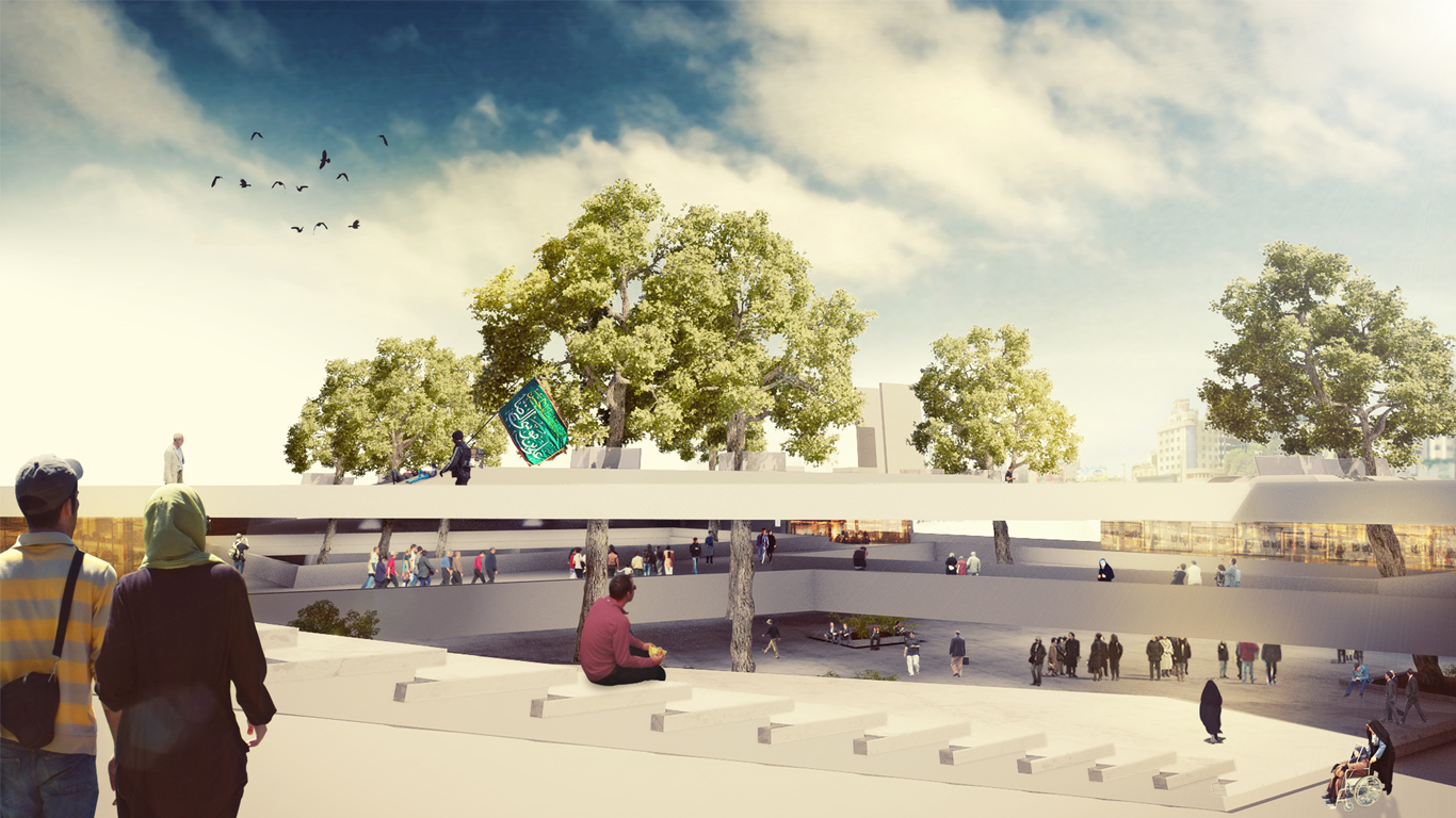 4 Architecture studio , استودیو معماری شماره چهار , competition , مسابقه , میدان square, Architectural Competitionو Ghebleh Square Architectural Competition